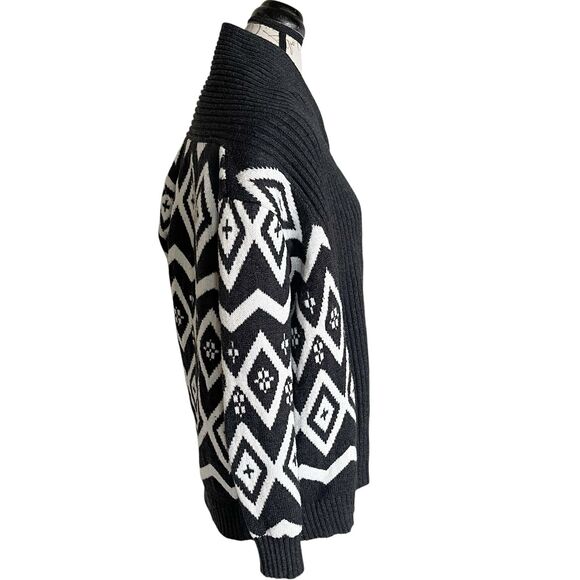 Old Navy Womens Cardigan Open Sz Small Open Tribal Aztec Bohemian Boho Geometry - Picture 4 of 11
